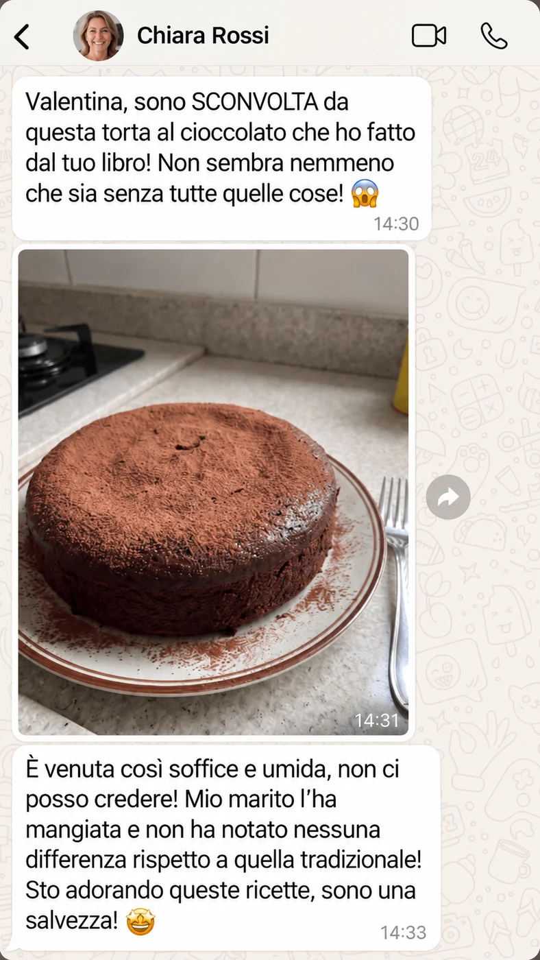 Chiara Rossi scrive a Valentina: la torta al cioccolato soffice e umida